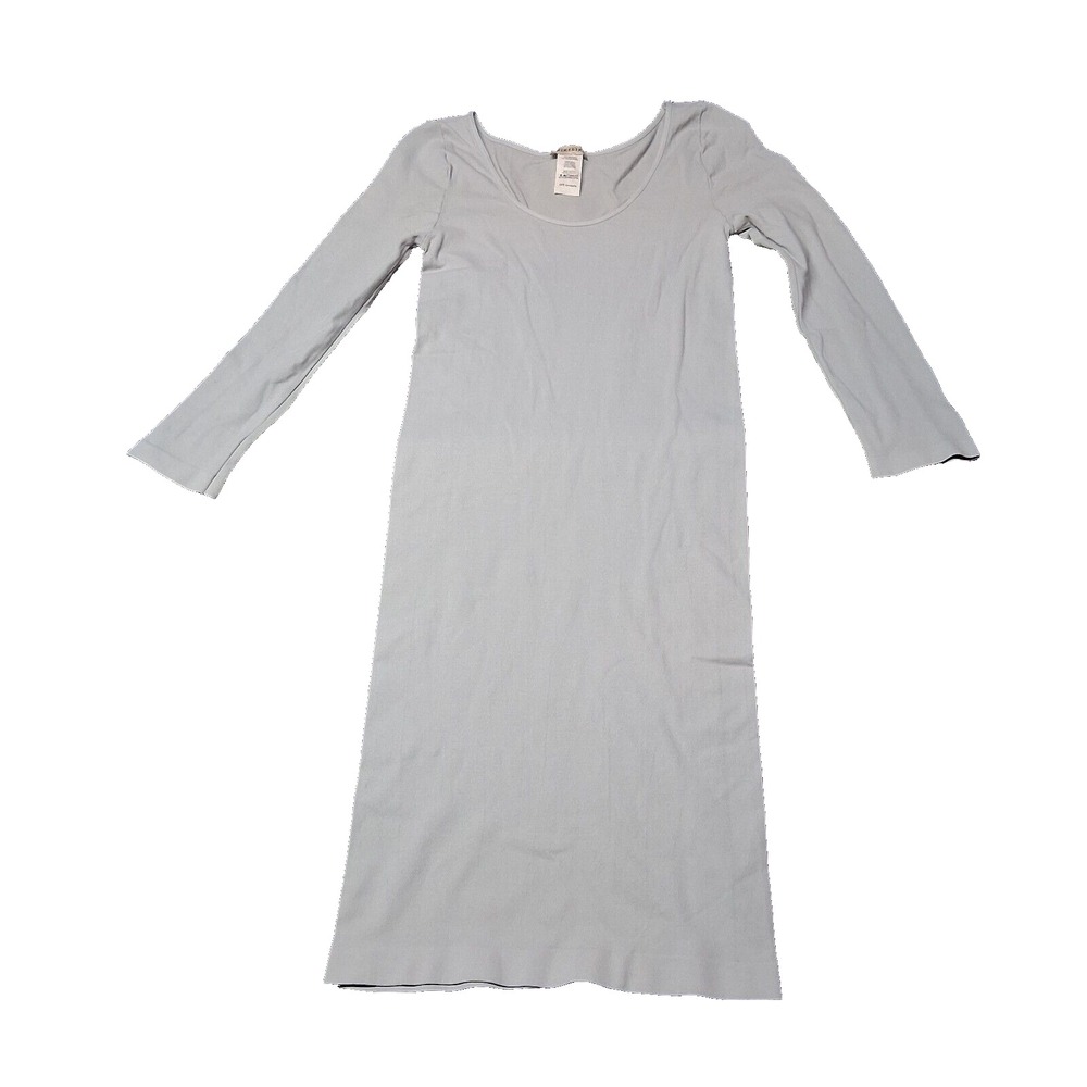 NikiBiki Shirt Dress Women One Size‎ Gray Body Form Sheath Stretchy USA Made